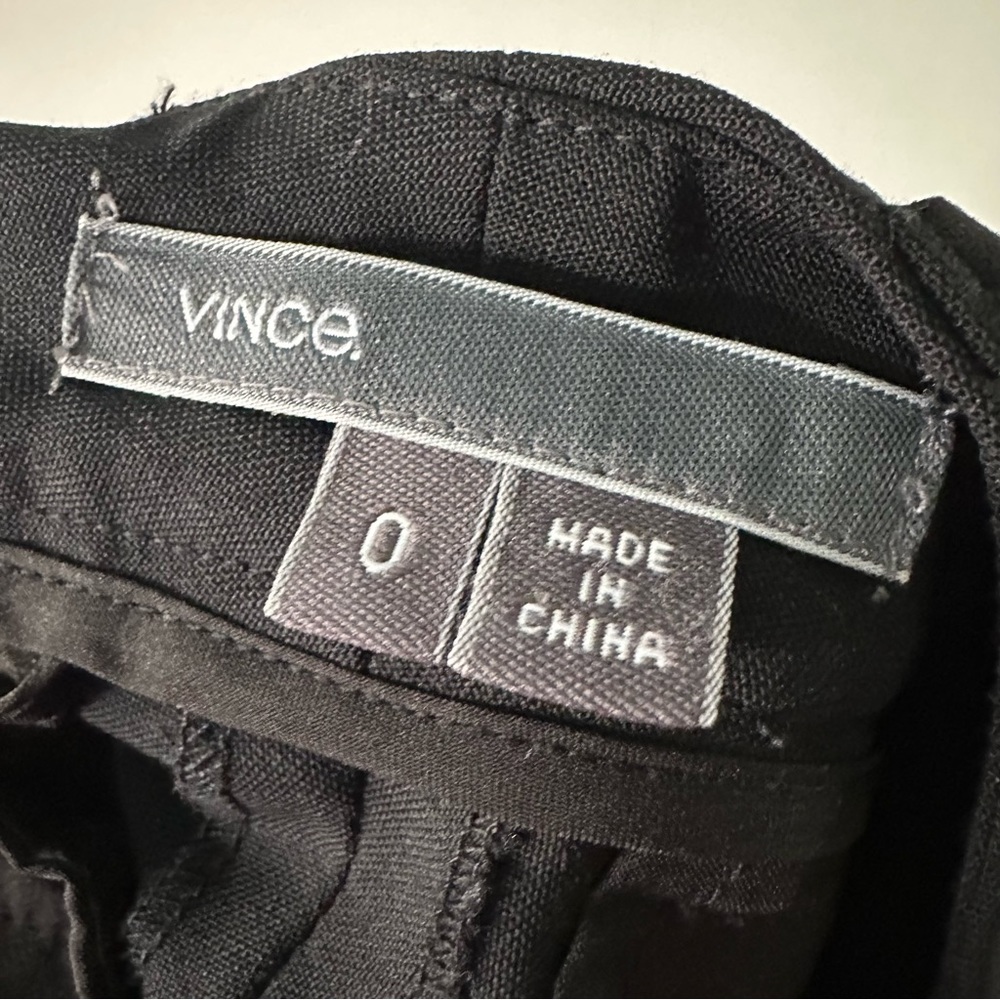 Vince Black Tapered Trouser size 0 - Picture 3 of 11